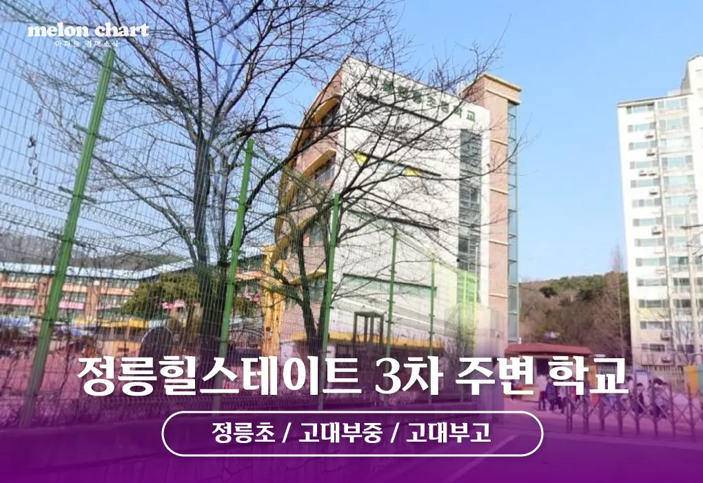 정릉힐스테이트3차 주변학교